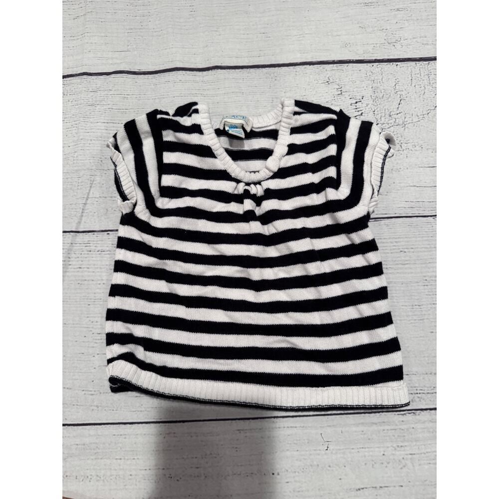 The Children's Place White and Black Striped Sweater
